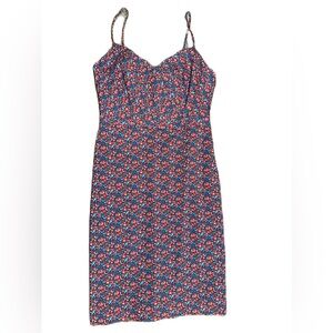 J.Crew Liberty Floral Sundress In Azure Cerise Multi. Size 6. New without tags